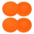 thumbnail image 1 of Uxcell 4 Paquete Fundas de Taburete Redondas 16-20" Lavables a Prueba de Polvo con Elástico Naranja Fluorescente, 1 of 6