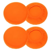 Uxcell 4 Pack Stool Covers Round, 16-20 Inch Bar Stool Covers Washable Dustproof Slipcover Seat Cushion with Elastic for Bar Kitchen Living Room Decor, Fluorescent Orange
