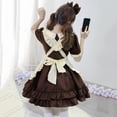 thumbnail image 7 of ICHUANYI Womens Lovely Maid Costume Animation Show Outfit Dress Clothes Summer, 7 of 7