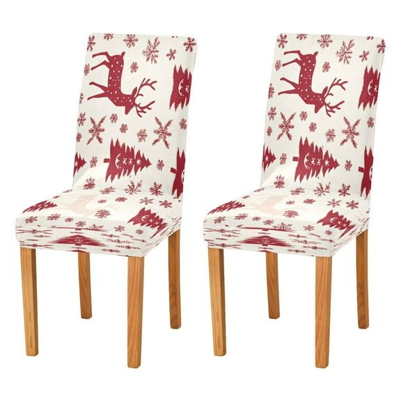 BZSMCE Chairs Slipcovers Dining Chair Covers Joyful Christmas Pattern Creative Pattern
