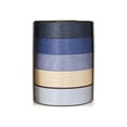 thumbnail image 3 of Wrapables Solid Color Washi Tape (Set of 5), 10mm x 5M, Blue, 3 of 5