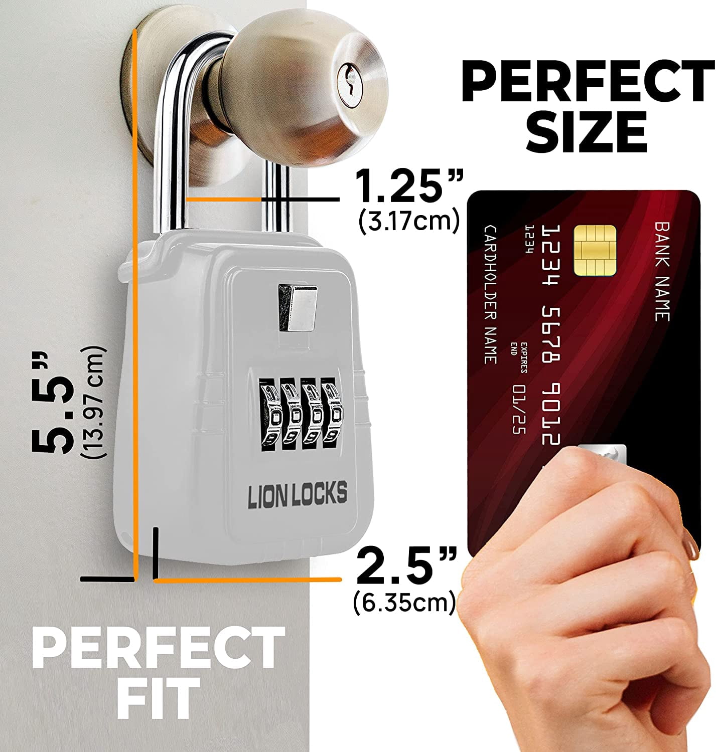 Lion Locks 1500 Key Storage Realtor Lock Box with Set-Your-Own Combination, (6 pack, White)