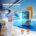 thumbnail image 3 of VEVOR Evaporative Cooler, 1400 CFM Air Cooler, 84° Oscillating Swamp Cooler ,5 Gal Portable Air Cooler for 550 Sq.ft, FCC Listed, 3 of 9