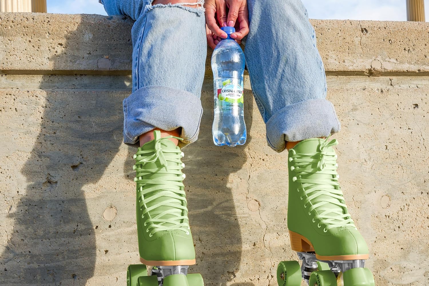 Crystal Geyser Sparkling Lime Alpine Natural Spring Water, 24-Pack, 16.9oz Bottles, Zero Calories and No Sweeteners, Naturally Flavored, Bottled at The Source