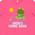 thumbnail image 4 of Inktastic Daddys Fishing Buddy Cute Frog Youth T-Shirt, 4 of 5