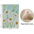 thumbnail image 6 of Daisy Floral House Flag 28x40 Inch Double Sided for Outside, Small Burlap Teal Blue White Flower Oil Painting Bloom Spring Summer Holiday Yard Flag Outdoor Decoration, 6 of 6