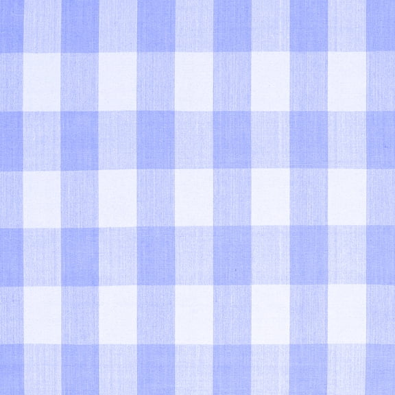 Ahgly Company Indoor Square Checkered Blue Modern Area Rugs, 3' Square