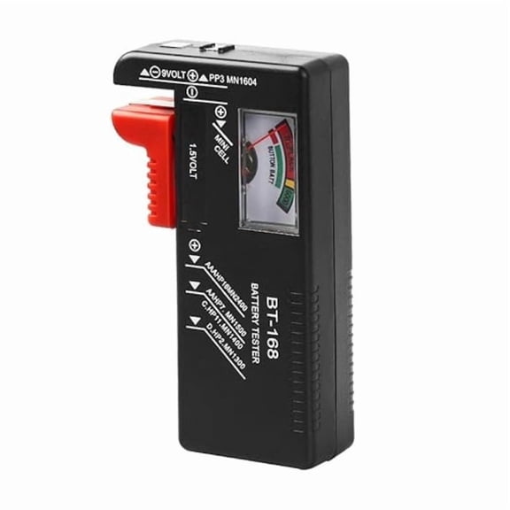 BT-168 Battery Tester Checker, AA AAA C D 9v 1.5V Battery Household Battery Small Electrical Monitoring Instrument Equipment Universal Battery Checker