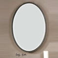 thumbnail image 1 of Uttermost Sherise Oval Metal and Glass Wall Mirror in Light Distressed Bronze, 1 of 7