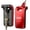 Black & Red, variant on LEKATO WS-60 2.4GHz Wireless Guitar System 6 Channels Rechargeable Audio Wireless Transmitter Receiver for Guitar Bass Electric Instruments Stereo and Mono 1/4" & 1/8" 2 in 1 Plugs