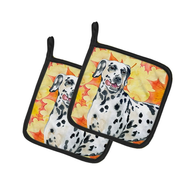 Carolines Treasures BB9914PTHD Dalmatian Automne Paire de Porte-Pots