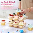 thumbnail image 3 of Contenedores apilables para cupcakes Meolibour, 6 unidades x 40 juegos, 3 of 8