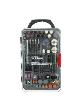 Hyper Tough 208 Piece Rotary Tool Accessory Kit with Storage Case