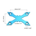 thumbnail image 2 of Unique Bargains Joint de Planche à Roulettes Protecteur de Pont Longboard Anti-Fuite Matériel Bleu Forme x, 2 of 5