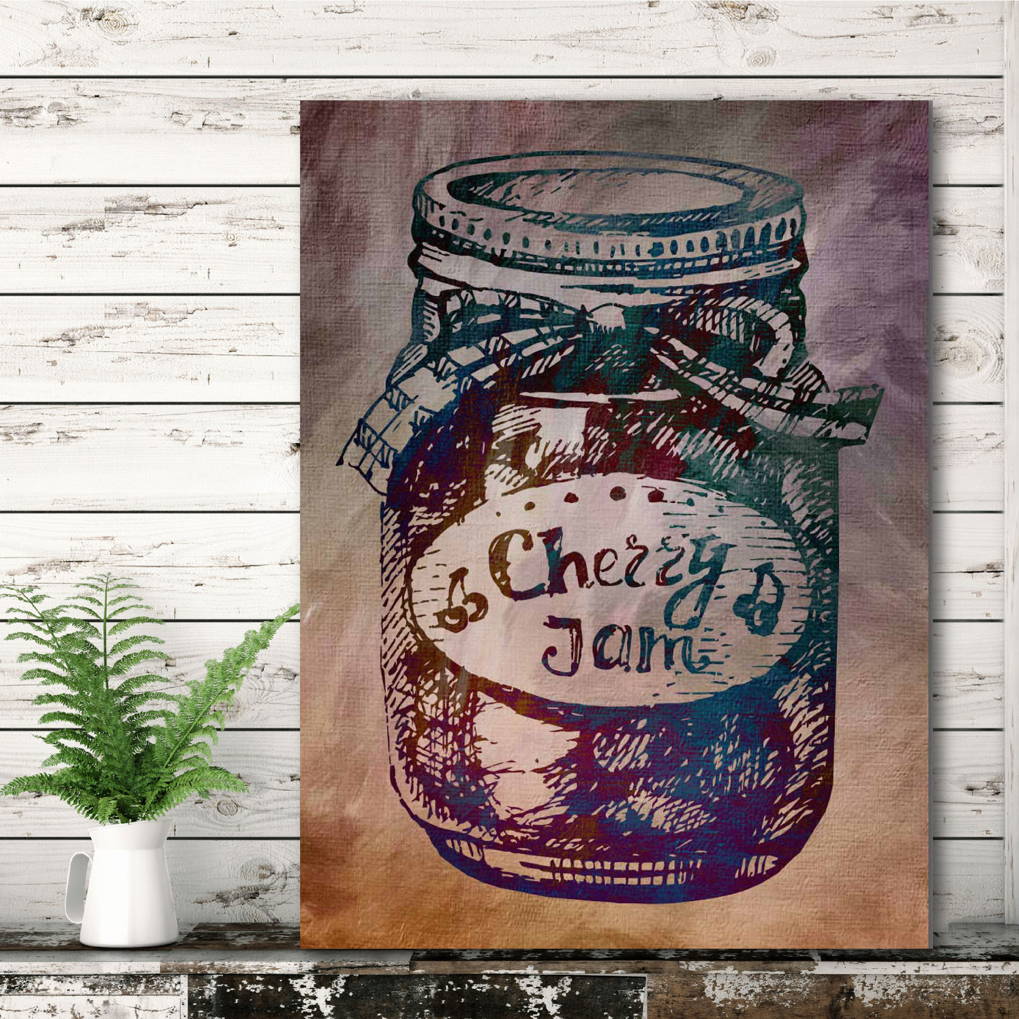 Cherry Jam Gallery-Wrapped Canvas Wall Art, 12x18v