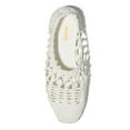 thumbnail image 3 of XYD Women Square Toe Braided Flats Cutout Slip on Breathable Ballet Shoes for Travel Daily Shoes Size 11.5 White, 3 of 4