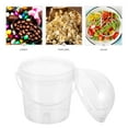 thumbnail image 4 of Miangastore 5pcs Small Clear Bucket with Lid Food Safe Bucket Popcorn Ice Cream Bucket 750ml, 4 of 9