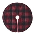 thumbnail image 2 of VHC Brands Cumberland Red Black Plaid Tree Skirt 24, 2 of 4