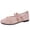 Pink, variant on EKVAHL Women's Polka Dots Mesh Ballet Flats Bowknot Pointed Toe Ballerina Flats Closed Toe Comfortable Casual Work Shoes