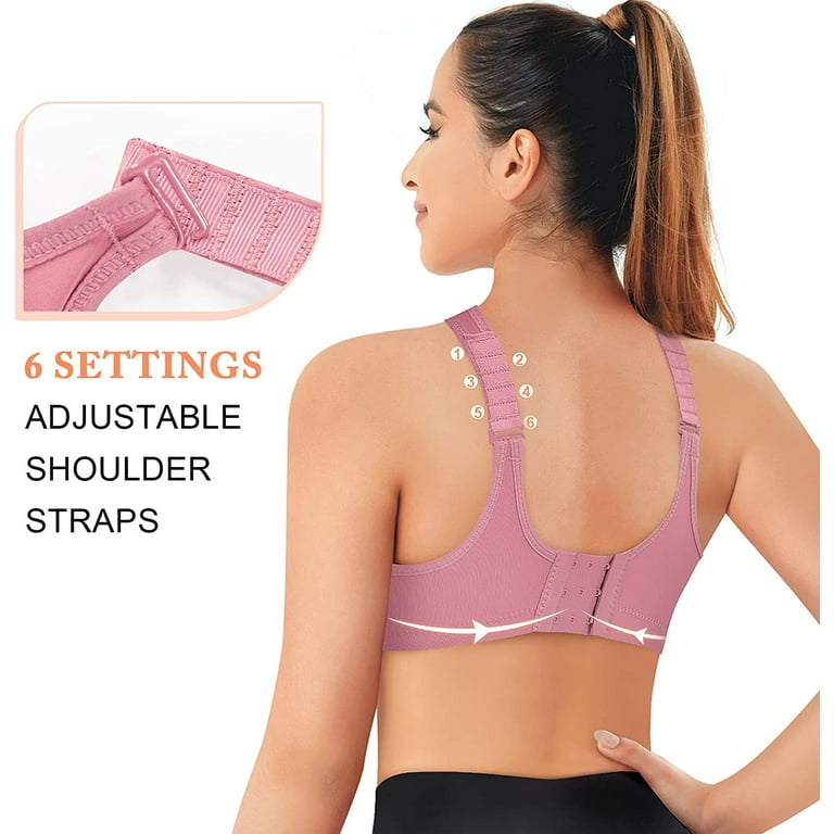 CYDREAM Women High Impact Support Sports Bra Wirefree Bounce