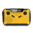 thumbnail image 1 of Radio portátil de supervivencia con dinamo, radio de manivela solar AM/FM, radio portátil con pilas con banco de energía de 2500 mAh/linterna LED/alarma SOS/altavoz, para senderismo y al aire libre, 1 of 5