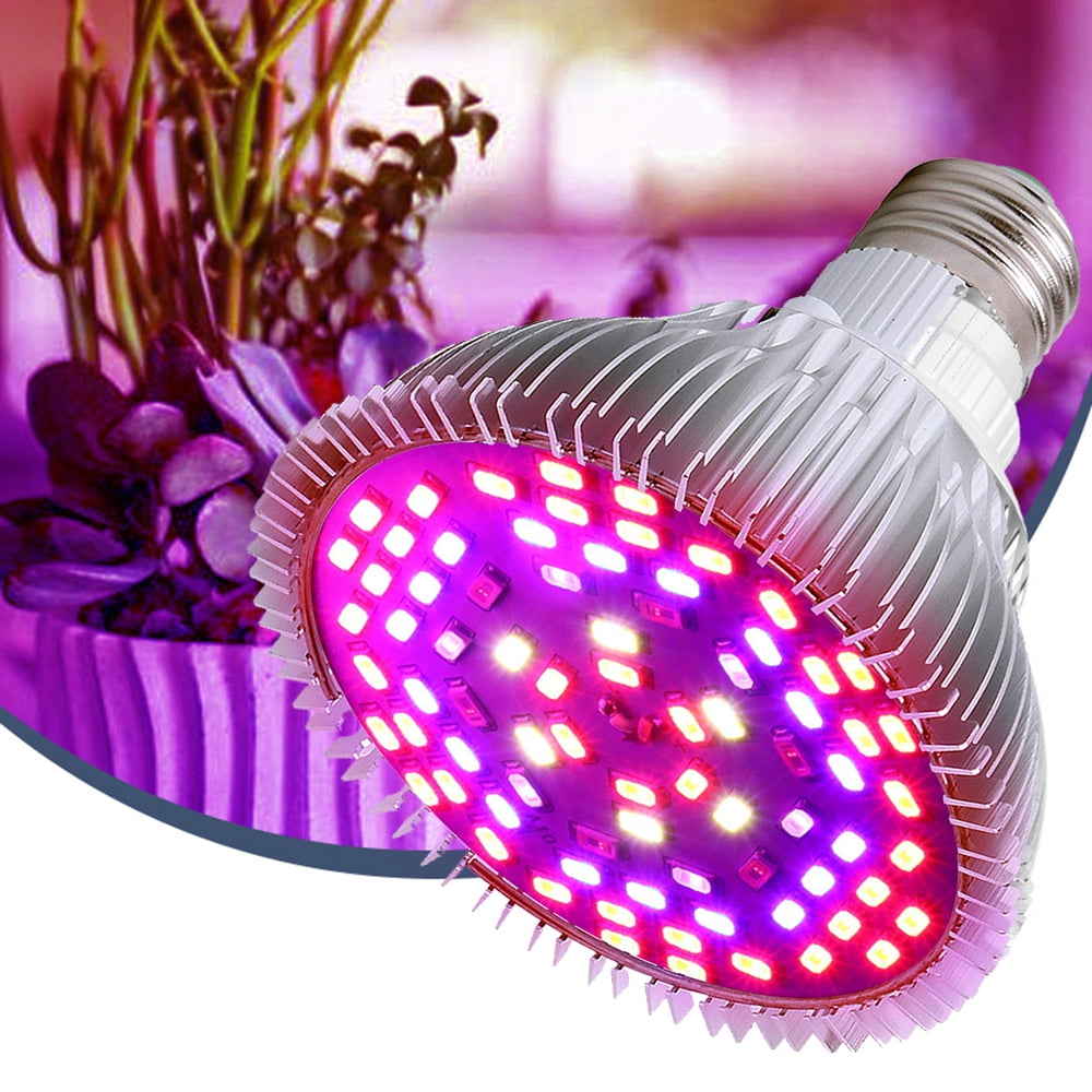 8-80W Full Spectrum E27 E26 LED Grow Light Bulb Lamp for Veg Bloom Indoor Plant 