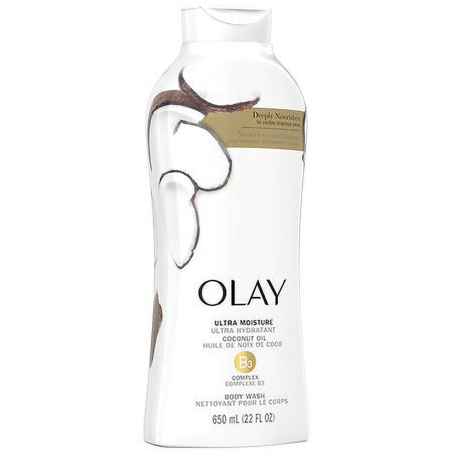 Olay Ultra Moisture Body Wash Coconut Oil, 22 oz Pack of 2