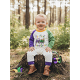 thumbnail image 6 of BemeyourBBs Baby Boy Girl My First Mardi Gras Outfit Carnival Romper Letter Long Sleeve Round Neck Jumpsuit Cute Infant Spring Fall Winter Clothes, 6 of 9
