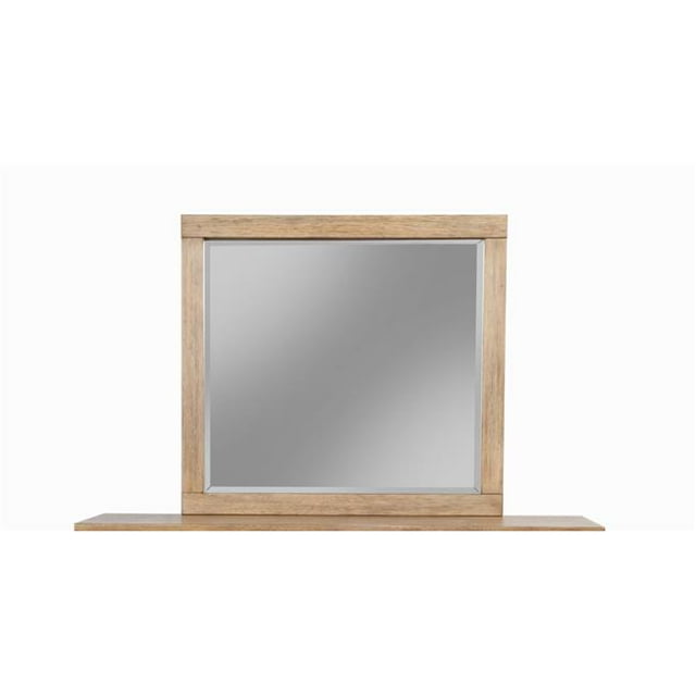 Alpine Furniture 2088-06 Easton Commode Miroir&44; Sable - 37 x 40 x 2 Po.