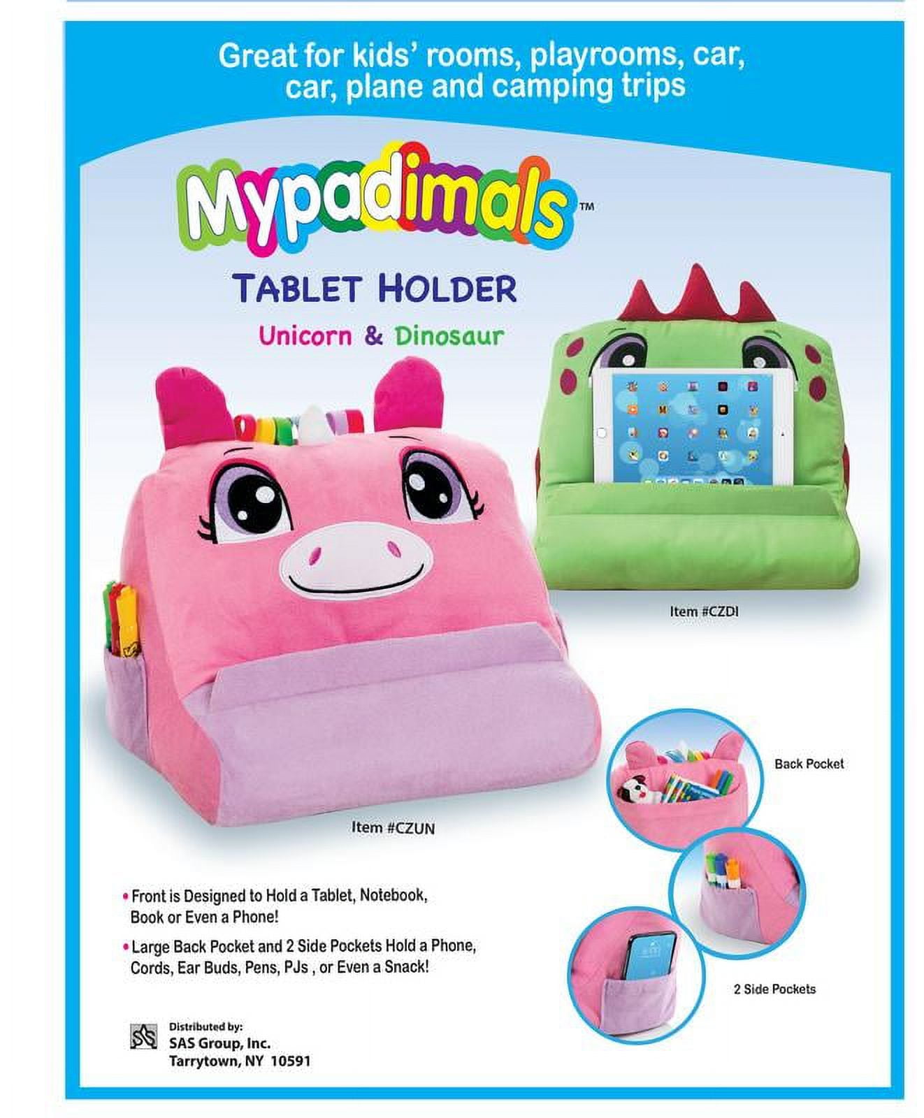 As Seen on TV MyPadimal Childrens Cuddly Tablet Holder, Dinosaur, Green