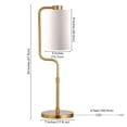 thumbnail image 3 of Henn&Hart Lampe de Table en Métal/tissu Finition Laiton 7", 3 of 9