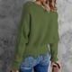 thumbnail image 5 of Pntutb Mujer Casual Sexy Moda Color sólido Manga larga Cuello en V Fruncido Jersey Blusa tops Pntutb Pntutb-2421, 5 of 9
