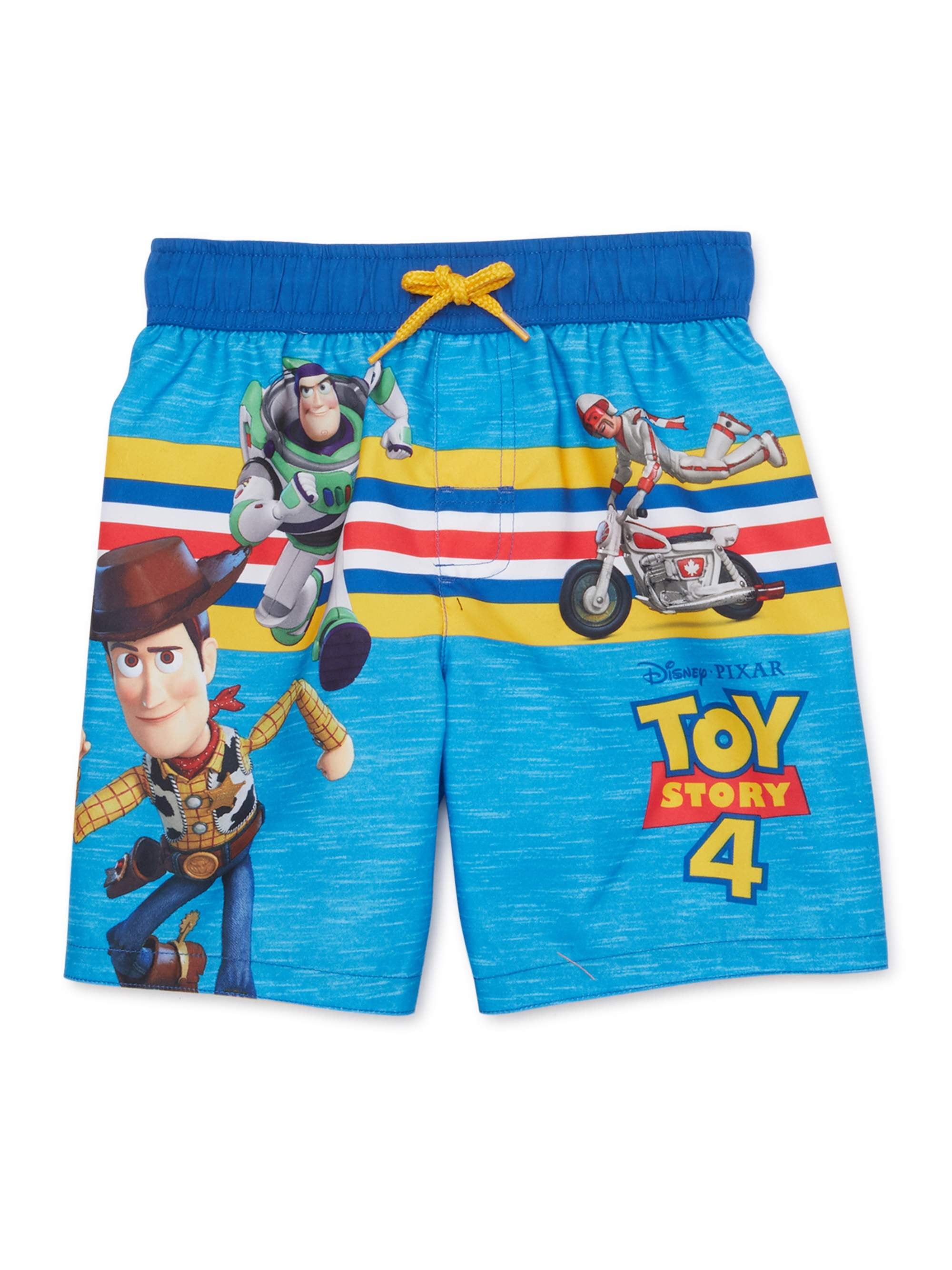 Disney Pixar Toy Story Buzz Lightyear Woody 3 Pack Swim Trunks Bathing Suit
