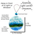 thumbnail image 3 of Alaska Mountains Christmas Tree Ornament - Art Glass Light Catcher, 3 of 4