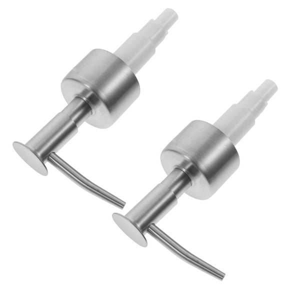 Toyvian Pump for Bottle Lotion Pump Bottle Head Stainless Steel 2Pcs