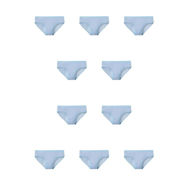 Sonducket Calzoncillos de algodón para mujer, ropa interior , cómodo, portátil, bragas de viaje, calzoncillos, suministros de ropa, accesorios Azul 10Conjunto
