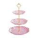 thumbnail image 1 of Soporte para cupcakes de 3 niveles, soporte para pasteles, decoración lujosa para el hogar, soporte para pasteles y postres rosa, 1 of 9