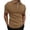 Khaki, variant on BangWanChi Men's Quarter Zip Lapel Collar Shirts Top Fashion Mens Short Sleeve Casual Patchwork T-Shirts for Daily Wear
