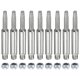 thumbnail image 1 of Afilador de Motosierra Recubierto de Carburo de Silicio Uxcell con Tuercas [18pcs]- Lima de Piedra para Afilado de Motosierra-[Plata- 5/32 Pulgadas], 1 of 7