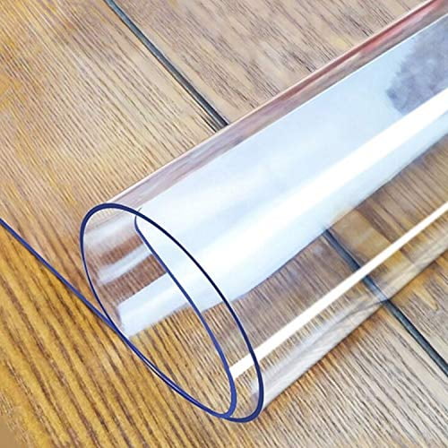PVC Table Pad for Office Writing Desk Desk Protector Desk Mat Computer Rectangular Plastic Table Cover Protector LovePads Upgraded Version 1.5mm Thick 20 x 40 Inches Clear Desk Pad 