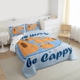 thumbnail image 3 of Homewish Be Cappy Bedding Comforter Set,Cartoon Animal Capybara Twin Comforter Sets,Blue Brown Bedding Set For Boys Kids,Super Cozy Room Decor Reversible,2-Piece, 3 of 8