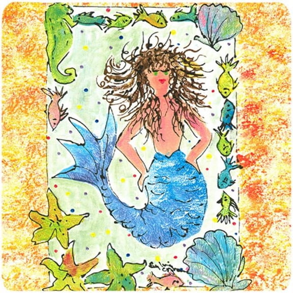 Mermaid Foam Coasters - Set 4