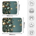 thumbnail image 2 of Ryvnso Christmas Tree Pattern Dish Drying Mat for Kitchen Countertop 16x18 Small Dish Pad Drainer Rack Dish Sink Mats, 2 of 7