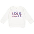 thumbnail image 2 of Inktastic Fourth of July USA Red, White, and Blue Toddler Sweatshirt, 2 of 4