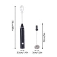thumbnail image 2 of TOP-MAX Wireless Household Milk Coffee Frother with 2 Stirring Rods 3 Gear Adjustable Milk Bubbler, 2 of 8