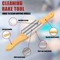 thumbnail image 4 of Buffing Wheel Rake 15inch Sturdy Polishing Wheel Rake with Spare Steel Rake Tooth Polishing Rake, 4 of 8