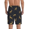 thumbnail image 3 of Daiia Christmas Deers Mens Woven Stretch Pajama Short,Short Pajama Pants-XX-Large, 3 of 9