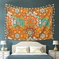 thumbnail image 6 of YFYANG Orange Vintage Mandala Pattern Tapestry, Bedroom Dormitory Living Room Decoration Tapestrys Wall Hanging , 80 x 60 in, 6 of 8