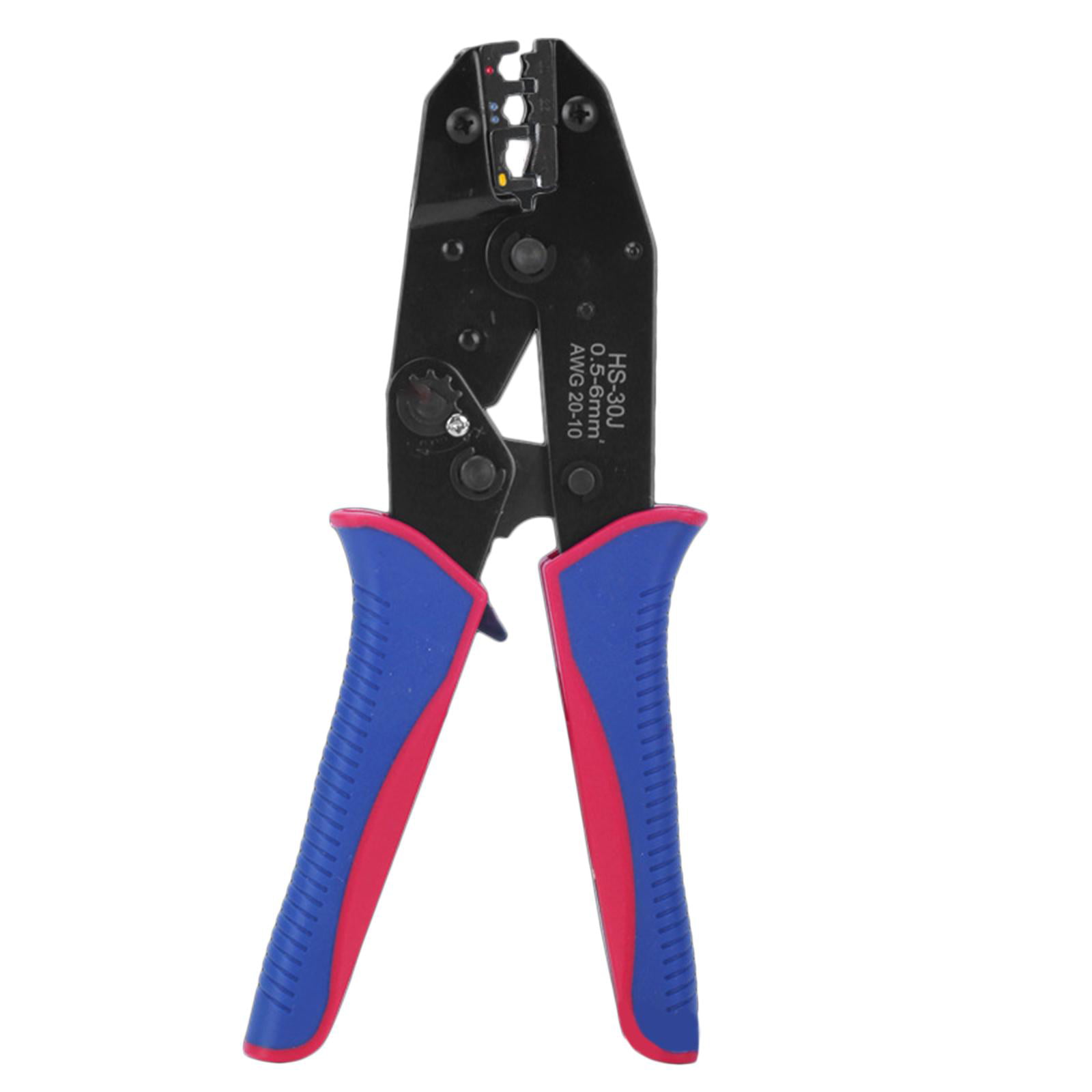 Terminal Crimper Non-Insulated Alloy Steel Wire Cable Crimping Pliers 180mm US 
