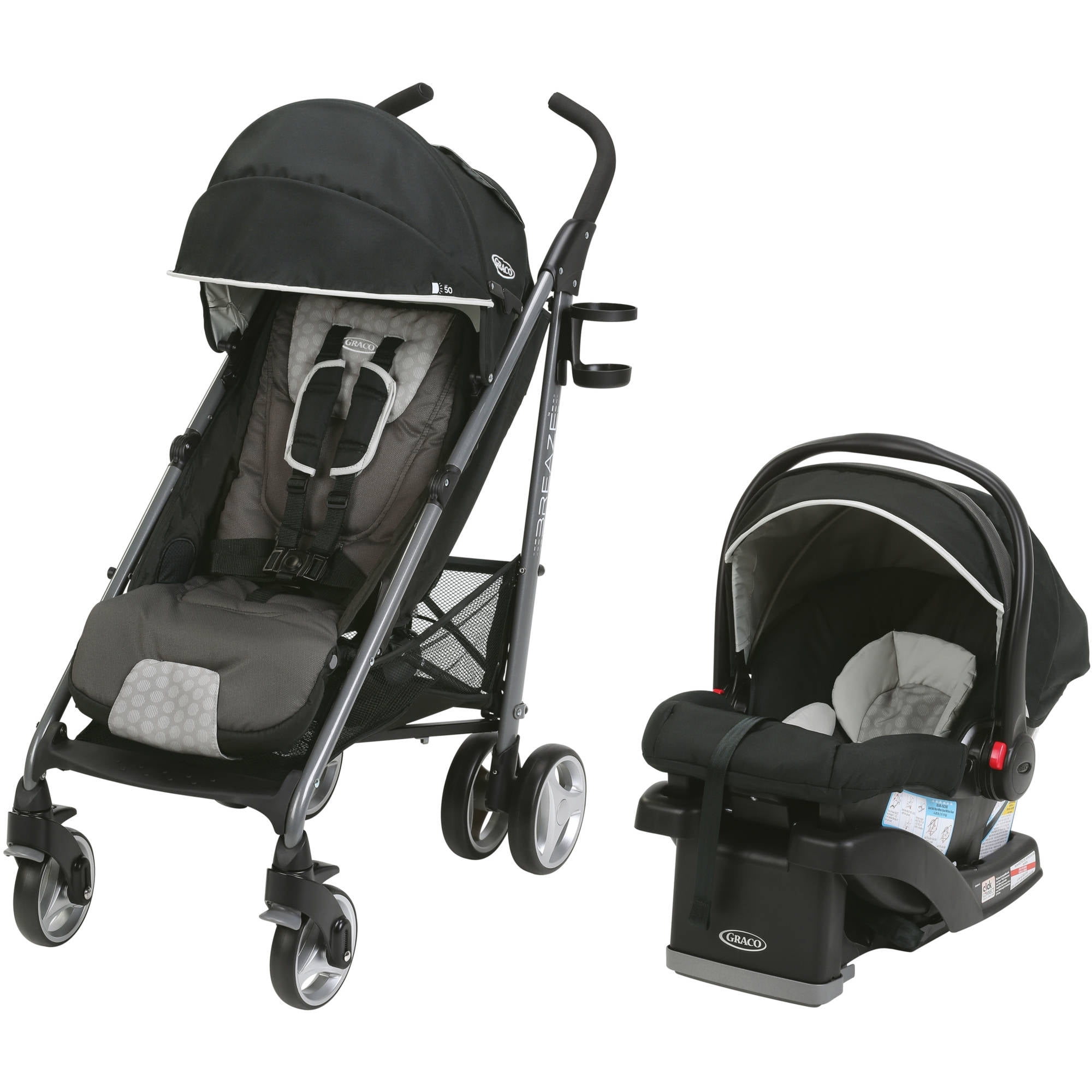 Graco Breaze Travel System Stroller with SnugRide Click Connect 35